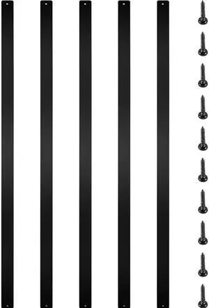 Deck Balusters, 76 Pack Metal Deck Spindles, 29.5"x1"x0.2" Staircase Baluster with Screws, Aluminum Alloy Deck Railing for Wood and Composite Deck, Stylish Baluster for Outdoor Stair Deck Porch