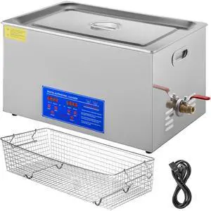 22L Industrial Ultrasonic Cleaner with Digital Timer&Heater 40kHz Professional Ultrasonic Cleaner 110V with Excellent Cleaning Effect for Wrench Tools Industrial Parts Mental Apparatus