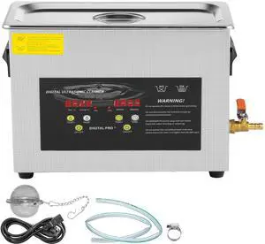 6L Upgraded Ultrasonic Cleaner (400W Heater,180W Ultrasonic) Professional Digital Lab Ultrasonic Parts Cleaner with Heater Timer for Jewelry Glasses Instruments Cleaning
