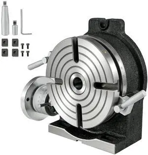 Rotary Table 8Inch Horizontal Vertical HV8 Precision 3MT Milling Drilling Machine Vernier Reading Milling Drilling Boring