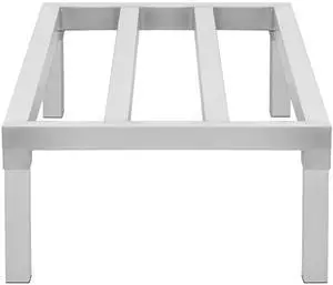 Aluminum Dunnage Rack, 48 x 20 Commercial Food Floor Rack, 12 Off the Floor, 1800 lbs Capacity All-Welded Aluminum Storage Rack, for Storage in Restaurants, Kitchens, Garages and Vehicles Aluminum Dunnage Rack, 48 x 20 Commercial Food Floor Rack, 12 Off the Floor, 1800 lbs Capacity All-Welded Aluminum Storage Rack, for Storage in Restaurants, Kitchens, Garages and Vehicles