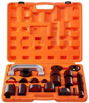 Ball Joint Press Kit, 21 pcsTool Kit, C-press Ball joint Remove and Install Tools, for Most 2WD and 4WD Cars, Heavy Duty Ball Joint Repair Kit for Automotive Repairing Ball Joint Press Kit, 21 pcsTool Kit, C-press Ball joint Remove and Install Tools, for Most 2WD and 4WD Cars, Heavy Duty Ball Joint Repair Kit for Automotive Repairing