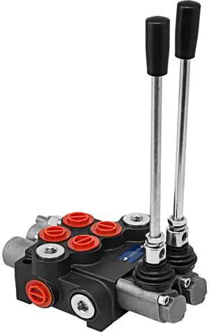 Hydraulic Valve 2 Spool Hydraulic Directional Control Valve 11gpm Hydraulic Control Valve Double Acting for Tractors Loaders Tanks