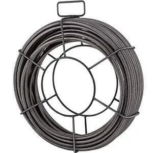 Drain Cleaning Cable 75 Feet x 1/2 Inch Solid Core Cable Sewer Cable Drain Auger Cable Cleaner Snake Clog Pipe Drain Cleaning Cable Sewer Drain Auger Snake Pipe