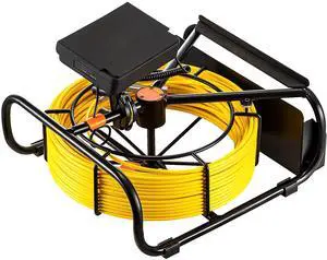 Sewer Camera 30M Cable Pipeline Inspection Camera 11cm TFT LCD Monitor Pipe Camera Screen Waterproof IP68 Duct Inspection Camera with 6PCS LEDs 8500MAH Lithium Battery, DVR Function, 30M