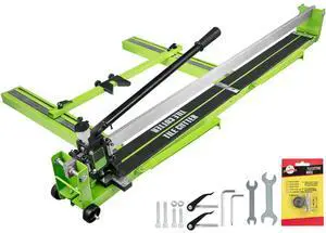 Tile Cutter 47 Inch, Manual Tile Cutter All-Steel Frame,Tile Cutting Machine with Laser Guide and Bonus Spare Cutter,Tile Cutter Hand Tool for Precision Cutting Porcelain Ceramic Floor Tiles