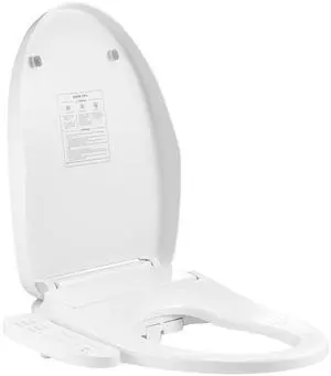 Elongated Bidet Toilet Seat, Side Arm Control Smart Toilet Seat for Existing Toilets, Electric Bidet Toilet Seat with Slow Close, Night Light, Self Cleaning, Air Dryer, Easy Installation, White