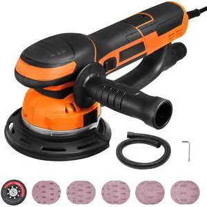 Random Orbital Sander, 6-Inch DA & GA Dual Action Orbital Sander, 850W 7400PRM 6 Variable Speed Electric Palm Sander with 10PCS Sandpapers, Dust Connector for Woodworking Detailing Sanding Random Orbital Sander, 6-Inch DA & GA Dual Action Orbital Sander, 850W 7400PRM 6 Variable Speed Electric Palm Sander with 10PCS Sandpapers, Dust Connector for Woodworking Detailing Sanding