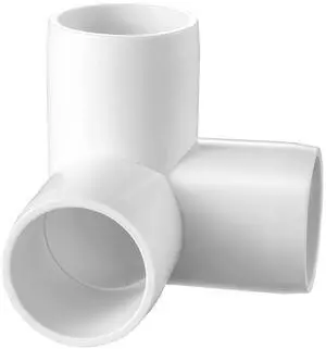 3-Way PVC Fittings, 1-inch PVC Pipe Joints Elbow Connector, 10-Pack Furniture Grade PVC Tee Fittings for DIY Storage Rack, Animal Cage, Pool or Garden Support Frame, Impact & Weather-Resistant 3-Way PVC Fittings, 1-inch PVC Pipe Joints Elbow Connector, 10-Pack Furniture Grade PVC Tee Fittings for DIY Storage Rack, Animal Cage, Pool or Garden Support Frame, Impact & Weather-Resistant
