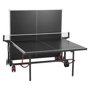 Ping Pong Table, Professional Table Tennis Game, Indoor/Outdoor All Weather Aluminum Table Tennis Table, Portable Foldable Table with Quick Clamp Net & Large Lockable Wheels, 10 Minute Assembly