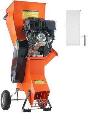 Wood Chipper Shredder Mulcher, 12 HP Heavy Duty Gas Powered, 2 Max Diameter 420cc 8.6 kW Engine Woodchipper, Fast Wood Chipping Chopping for Forestry, Gardens, Landscaping, CE/EMC/EPA Listed