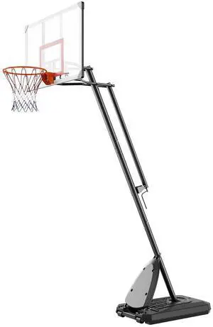 Basketball Hoop, 7.6-10 ft Adjustable Height Portable Backboard System, 50 inch Basketball Hoop & Goal, Kids & Adults Basketball Set with Wheels, Stand, and Fillable Base, for Outdoor/Indoor Basketball Hoop, 7.6-10 ft Adjustable Height Portable Backboard System, 50 inch Basketball Hoop & Goal, Kids & Adults Basketball Set with Wheels, Stand, and Fillable Base, for Outdoor/Indoor