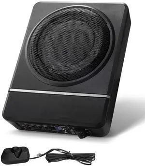 8" 240W Underseat Car Subwoofer, Slim Powered Car Subwoofers Under the Seat, Low Profile Audio Sub Built-in Amplifier, High/Low Level Input & Volume Controller for SUVs, Car, Truck, RV 8" 240W Underseat Car Subwoofer, Slim Powered Car Subwoofers Under the Seat, Low Profile Audio Sub Built-in Amplifier, High/Low Level Input & Volume Controller for SUVs, Car, Truck, RV