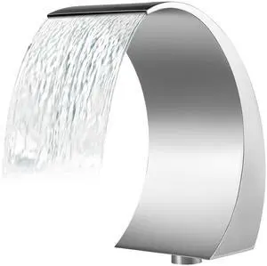 Stainless Steel Pool Fountain 17.7 x 11.8 x 23.6 inches Pool Fountain Silver Pool Fountains for In Ground Pools Garden Outdoor Waterfalls Sheer Descent Pond Water Feature Stainless Steel Pool Fountain 17.7 x 11.8 x 23.6 inches Pool Fountain Silver Pool Fountains for In Ground Pools Garden Outdoor Waterfalls Sheer Descent Pond Water Feature