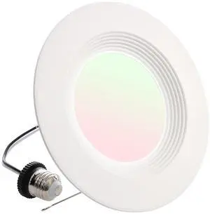 12 Pack LED Recessed Lighting, 5/6 Inch, Retrofit Can Lights, 1050 LM 13W 120V, Selectable 5CCT 2700K/3000K/3500K/4000K/5000K, 10% to 100% Dimmable, Compatible with E26 Base and TP24 Connector 12 Pack LED Recessed Lighting, 5/6 Inch, Retrofit Can Lights, 1050 LM 13W 120V, Selectable 5CCT 2700K/3000K/3500K/4000K/5000K, 10% to 100% Dimmable, Compatible with E26 Base and TP24 Connector
