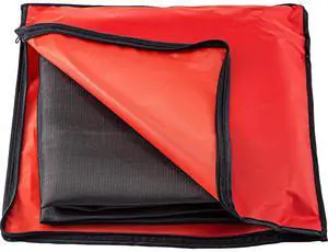 8 x 10 Ft Welding Blanket Black Fiberglass Blanket Portable Fiberglass Fire Retardant Blanket Welding Mat Welding Fireproof Thermal Resistant Insulation With Carry Bag