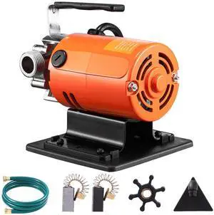 Water Transfer Pump, 120V AC 360 GPH 1/10 HP, Portable Electric Utility Pump with 6 ft Suction Hose Kit, Carbon Brushes, Impeller, Suction Strainer, for Garden, Rain Barrel, Pool, Pond, Aquarium Water Transfer Pump, 120V AC 360 GPH 1/10 HP, Portable Electric Utility Pump with 6 ft Suction Hose Kit, Carbon Brushes, Impeller, Suction Strainer, for Garden, Rain Barrel, Pool, Pond, Aquarium