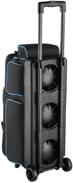 3 Ball Bowling Bag with Wheels Double Roller Bowling Bag with Shoe Compartment 3 Ball Bowling Bag with Wheels Double Roller Bowling Bag with Shoe Compartment