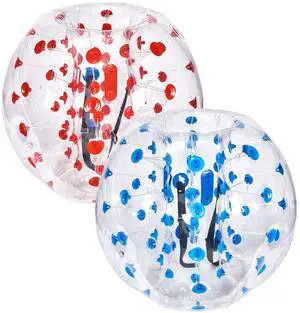 Inflatable Bumper Balls 2-Pack, 4FT/1.2M Body Sumo Zorb Balls for Teen & Adult, 0.8mm Thick PVC Human Hamster Bubble Balls for Outdoor Team Gaming Play, Bumper Bopper Toys for Garden, Yard, Park Inflatable Bumper Balls 2-Pack, 4FT/1.2M Body Sumo Zorb Balls for Teen & Adult, 0.8mm Thick PVC Human Hamster Bubble Balls for Outdoor Team Gaming Play, Bumper Bopper Toys for Garden, Yard, Park