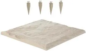 Garden Stepping Stones, 4Pcs 15.5 x 15.5 in, Decorative Stepping Stones with Stakes, Weather-Resistant Plastic Pathway Pavers, Smooth Surface, Outdoor Walkway for Lawn Patio Landscape, Beige Garden Stepping Stones, 4Pcs 15.5 x 15.5 in, Decorative Stepping Stones with Stakes, Weather-Resistant Plastic Pathway Pavers, Smooth Surface, Outdoor Walkway for Lawn Patio Landscape, Beige