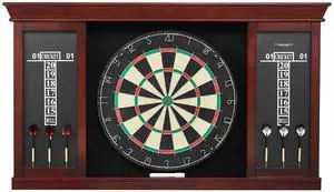 Dartboard and Cabinet Set, Ready-to-Play Bundle Official Size Dartboard Cabinet Set, Steel Tip Dart Cabinet, Features Easy Assembly, Complete with All Accessories, Perfect for Cricket Games Dartboard and Cabinet Set, Ready-to-Play Bundle Official Size Dartboard Cabinet Set, Steel Tip Dart Cabinet, Features Easy Assembly, Complete with All Accessories, Perfect for Cricket Games