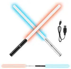VEVOR Lightsaber 2 Pack 7 RGB Colors Rechargeable Dueling Light Saber VEVOR Lightsaber 2 Pack 7 RGB Colors Rechargeable Dueling Light Saber