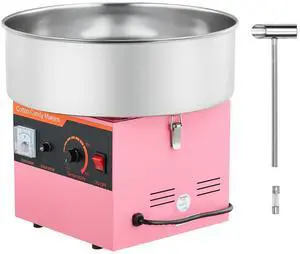 Cotton Candy Machine Commercial, 1000W Electric Candy Floss Maker, Easy Use with 15 inch Stainless Steel Bowl and Sugar Scoop, Makes Hard Candy for Home Kids Birthday, Family Party, Pink Cotton Candy Machine Commercial, 1000W Electric Candy Floss Maker, Easy Use with 15 inch Stainless Steel Bowl and Sugar Scoop, Makes Hard Candy for Home Kids Birthday, Family Party, Pink