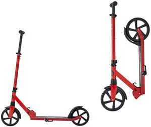 Kick Scooter for Kids Ages 8+, Teens & Adults, 2-Wheel Toddler Scooter with Adjustable Height Handlebar, Wide Anti-Slip Deck, Foldable Lightweight for Boys & Girls up to 220 lbs, Red + Black Kick Scooter for Kids Ages 8+, Teens & Adults, 2-Wheel Toddler Scooter with Adjustable Height Handlebar, Wide Anti-Slip Deck, Foldable Lightweight for Boys & Girls up to 220 lbs, Red + Black
