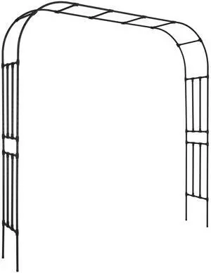 Metal Garden Arch 94.5x98.5x15.8 in Trellis Arbor for Climbing Plant Party Decor Metal Garden Arch 94.5x98.5x15.8 in Trellis Arbor for Climbing Plant Party Decor