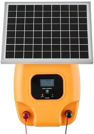 Solar Fence Charger, 0.6J 8kV Solar Powered Fence Charger, 1.86 Miles Range, Electric Fence Energizer Kit, Keep Out Predators, 4-5 Days Runtime, for Livestock, Poultry, Garden Protection Solar Fence Charger, 0.6J 8kV Solar Powered Fence Charger, 1.86 Miles Range, Electric Fence Energizer Kit, Keep Out Predators, 4-5 Days Runtime, for Livestock, Poultry, Garden Protection