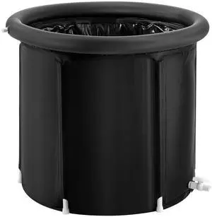 Ice Bath Tub, Cold Water Therapy Plunge Tub for Athlete, Portable Outdoor Ice Barrel Plunge Pool for Recovery, 98 Gal Inflatable Folding Bathtub with Cover, Home Ice Pod for Adult, 35.4"Lx30"H Ice Bath Tub, Cold Water Therapy Plunge Tub for Athlete, Portable Outdoor Ice Barrel Plunge Pool for Recovery, 98 Gal Inflatable Folding Bathtub with Cover, Home Ice Pod for Adult, 35.4"Lx30"H