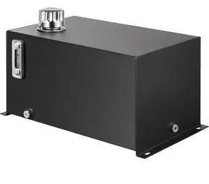 Hydraulic Fluid Tank 10 Gal Fuel Tank Heavy Duty Hydraulic Steel Tank Reservoir, Gasoline Transfer Tanks, Hydraulic Reservoir with Strainer Tank Gauge Filter Breather Cap for Tractors & Trucks