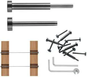 30 Pack Invisible Cable Railing kit, T316 Stainless Steel 1/8" Invisible Receiver and Swage Stud End for Cable Railing, Swage Tensioner 1/8" for Wood/Metal Post, Cable Railing Hardware, Black 30 Pack Invisible Cable Railing kit, T316 Stainless Steel 1/8" Invisible Receiver and Swage Stud End for Cable Railing, Swage Tensioner 1/8" for Wood/Metal Post, Cable Railing Hardware, Black