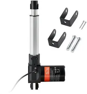 Linear Actuator 12V, 6 Inch Heavy Duty 1320lbs/6000N Linear Actuator, 0.19"/s Linear Motion Actuator with Mounting Bracket & IP44 Protection for Electric Door Industrial Machinery Vessels Cargo Linear Actuator 12V, 6 Inch Heavy Duty 1320lbs/6000N Linear Actuator, 0.19"/s Linear Motion Actuator with Mounting Bracket & IP44 Protection for Electric Door Industrial Machinery Vessels Cargo