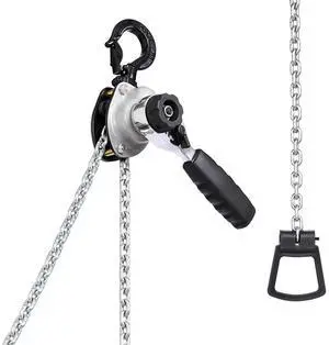 Manual Lever Chain Hoist, 1/2T 1100LBS Capacity Heavy Duty Come Along, 10FT Lift G80 Alloy Steel Chain With Dual Pawl Mechanical Brake,360°Rotating Hooks, for Warehouse Construction Garage Manual Lever Chain Hoist, 1/2T 1100LBS Capacity Heavy Duty Come Along, 10FT Lift G80 Alloy Steel Chain With Dual Pawl Mechanical Brake,360°Rotating Hooks, for Warehouse Construction Garage