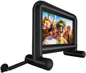 Inflatable Movie Screen, 16 FT Inflatable Projector Screen for Outside with Blower and Carrying Bag, Front/Rear Projection, Oxford Fabric Blow Up Screen for Outdoor Parties Backyard Movie Night