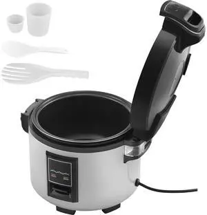 Commercial Rice Cooker, 45-Cup Rice Cooker, 9.51 Qt / 9 Liter Large Rice Cooker and Warmer with Nonstick Inner Pot, Fast Cooking and 12-Hour Keep Warm, with Rice Cup and Paddle, for Restaurant Commercial Rice Cooker, 45-Cup Rice Cooker, 9.51 Qt / 9 Liter Large Rice Cooker and Warmer with Nonstick Inner Pot, Fast Cooking and 12-Hour Keep Warm, with Rice Cup and Paddle, for Restaurant