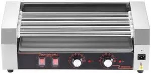 Hot Dog Roller, 12 Hot Dog 5 Rollers, Stainless Steel Sausage Grill Cooker, 750W Hot Dog Machine with Dual Temp Control, Removable Oil Drip Tray, for Party Home Commercial Hot Dog Roller, 12 Hot Dog 5 Rollers, Stainless Steel Sausage Grill Cooker, 750W Hot Dog Machine with Dual Temp Control, Removable Oil Drip Tray, for Party Home Commercial