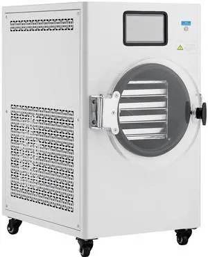 Vacuum Freeze Dryer Machine, 8.8-13.2 LBS/Batch Food Freeze Drying Machine with 4-Layer Trays, Vacuum Pump, Adjustable Timer and Temperature Control, for Fruits Vegetables Meat, White