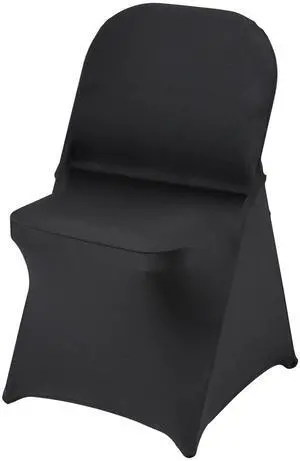 Stretch Spandex Folding Chair Covers, Universal Fitted Chair Cover, Removable Washable Protective Slipcovers, for Wedding, Holiday, Banquet, Party, Celebration, Dining (50PCS Black) Stretch Spandex Folding Chair Covers, Universal Fitted Chair Cover, Removable Washable Protective Slipcovers, for Wedding, Holiday, Banquet, Party, Celebration, Dining (50PCS Black)