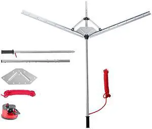 Lake Weed Cutter, Pond Aquatic Plant Cutting Tool with 62 in Max. Cut Width, Sharp and Heavy-Duty Steel Blades, Pond Rake with 30 ft Throw Rope, for Cattail, Phragmites, Lilly Pads & Chara Lake Weed Cutter, Pond Aquatic Plant Cutting Tool with 62 in Max. Cut Width, Sharp and Heavy-Duty Steel Blades, Pond Rake with 30 ft Throw Rope, for Cattail, Phragmites, Lilly Pads & Chara