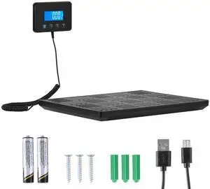 Digital Postal Scale, 0.7 oz/3.5 oz Dual Accuracy, 660 lbs Commercial Weight Scale with Hold/Tare Function & LCD Display, Fit for Packages, Postage, Luggage, Battery & Charging Cable Included