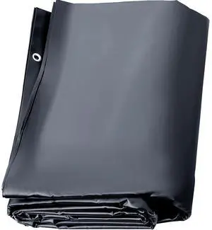 Pool Safety Cover Fits 10.5x18.6ft Rectangle Inground Pools, Safety Pool Cover with Drainage Holes, Mesh Pool Cover for Swimming Pool, PVC Winter Safety Cover, Dark Grey