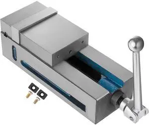 Milling Vise 4"/100mm,Bench Clamp Vise Nodular Cast Iron Material,Clamping Vise Clamping Force 19KN Max, Milling Machine Vise