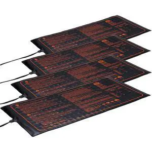 4 Pack Seedling Heat Mat 10"x 20.75", MET-Certified Warm Hydroponic Plant Heating Pad for Seed Starting, Waterproof Heating Mats for Germination, Indoor Gardening, Greenhouse
