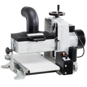 10" Benchtop Drum Sander, 1HP 1725RPM Dual Motor Drum Sander for Woodworking - Variable Speed Conveyor Belt & 4" Dust Collection Port for Cabinet Making & Furniture Finishing