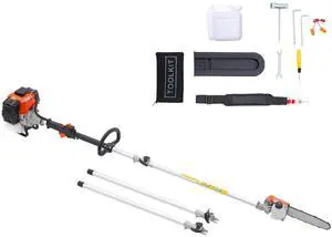 Gas Pole Saw, 43CC 2 Stroke Gas Powered Pole Saws with 10 in Cutting Bar, Cordless Tree Trimmer with Rotatable Head, 6.9 to 11.8 ft Extendable, Powerful Chainsaw for Tree Trimming Pruning Gas Pole Saw, 43CC 2 Stroke Gas Powered Pole Saws with 10 in Cutting Bar, Cordless Tree Trimmer with Rotatable Head, 6.9 to 11.8 ft Extendable, Powerful Chainsaw for Tree Trimming Pruning