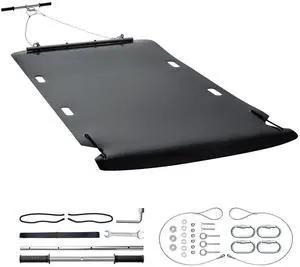 Yard Drag Sled, 90 x 46 in, 1500lbs Heavy Duty Utility Sled, HDPE Drag Glider with Ropes & Pull Cables, Hand & Vehicle Use Game Hauler for Firewood Ice Fishing, Compatible with ATVs UTVs Tractors Yard Drag Sled, 90 x 46 in, 1500lbs Heavy Duty Utility Sled, HDPE Drag Glider with Ropes & Pull Cables, Hand & Vehicle Use Game Hauler for Firewood Ice Fishing, Compatible with ATVs UTVs Tractors