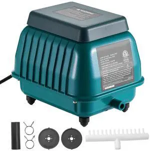 Linear Air Pump, 1110 GPH Air Flow, Septic Aerator Pump, Aeration System for 10 ft Deep Ponds, Fit for Septic Tanks, Aquariums, Waste Treatment, Seafood Restaurants, Fish Farms, Hydroponics Linear Air Pump, 1110 GPH Air Flow, Septic Aerator Pump, Aeration System for 10 ft Deep Ponds, Fit for Septic Tanks, Aquariums, Waste Treatment, Seafood Restaurants, Fish Farms, Hydroponics