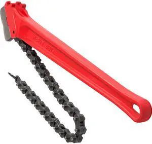 Chain Wrench Pipe 36inch,Heavy Duty Oil Filter Chain Wrench Capacity 4-1/2 to 7-1/2inch ,Chain Wrench 30inch (760 mm) Chain Length Plumbing Pipe Tool
